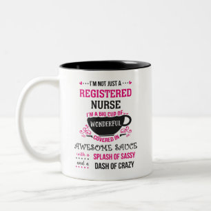 Tasse 2 Couleurs Infirmière inscrite Merveilleuse Sassy