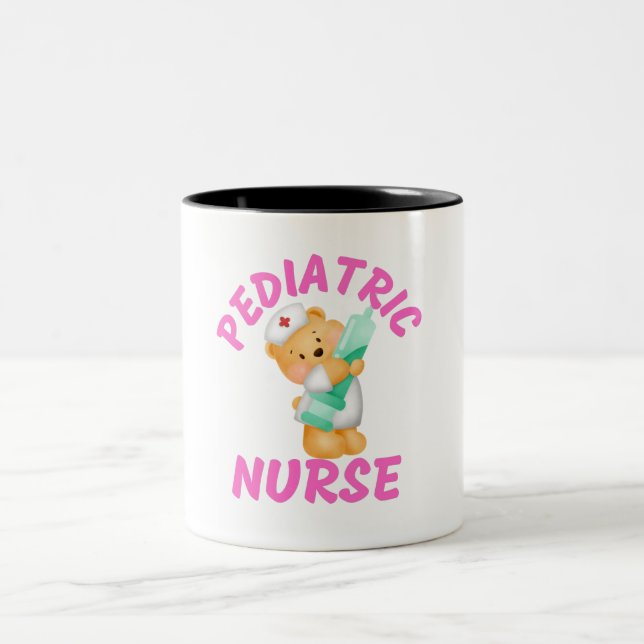 Tasse 2 Couleurs infirmière pédiatrique, infirmière pédiatrique pra (Centre)