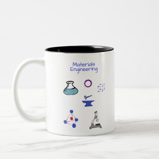 Tasse 2 Couleurs Ingénieur des matériaux (Gauche)