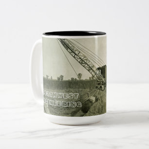Tasse 2 Couleurs INGÉNIEUR OPÉRATIONNEL DE LA grue et de la chaussu