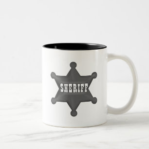 Tasse 2 Couleurs Insigne de shérif