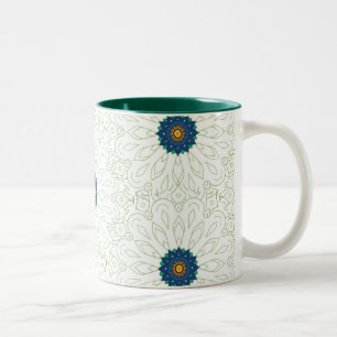 Tasse 2 Couleurs inspiration du paon