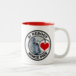 Tasse 2 Couleurs Intelligence Artificielle (IA) - I Love Mince Pies