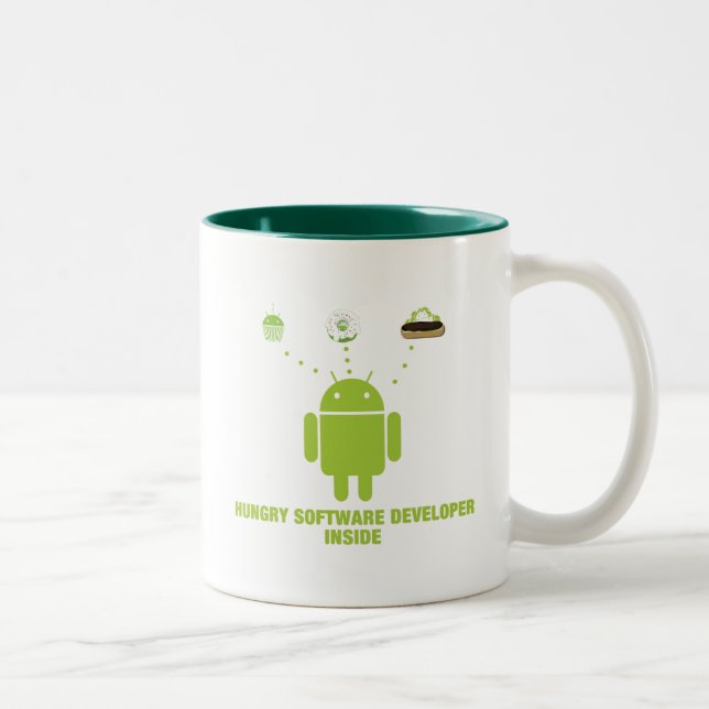 Tasse 2 Couleurs Intérieur affamé de programmateur de logiciel (Droit)