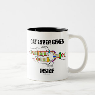 Tasse 2 Couleurs Intérieur de gènes d'amoureux des chats