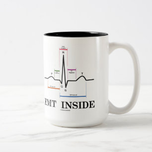 Tasse 2 Couleurs Intérieur d'EMT (électrocardiogramme de rythme d