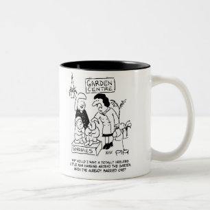 Tasse 2 Couleurs Inutile Gnome dans le Jardin. Gardener