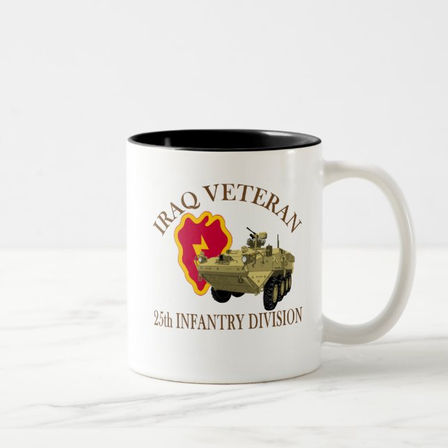 Tasse 2 Couleurs Iraq Vet 25th ID Stryker (Droit)