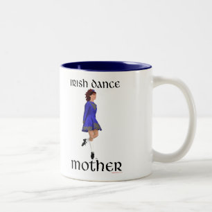 Tasse 2 Couleurs Irish Step Dance Mère - Blue Hard Shoe