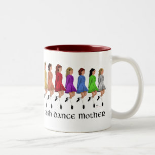 Tasse 2 Couleurs Irish Step Dance Mother - Rainbow Line