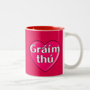 Tasse 2 Couleurs Irlandais - Je vous aime