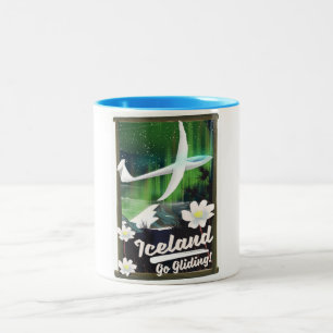 Tasse 2 Couleurs Islande - allez faire du vol à voile !