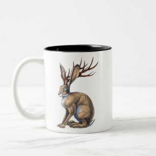 Tasse 2 Couleurs Jackalope Cryptid Animal