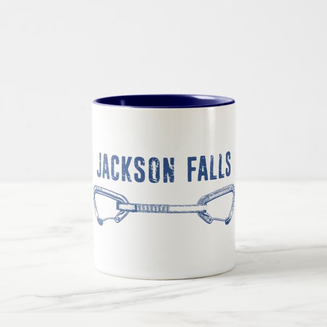 Tasse 2 Couleurs Jackson Falls Illinois Rock Escalade (Centre)