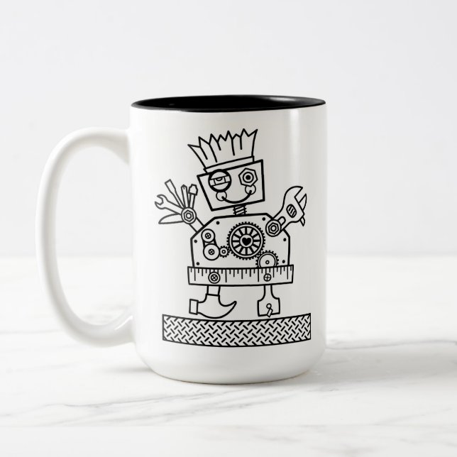 Tasse 2 Couleurs J'Ai Des Outils, J'Ai Des Compétences. (Gauche)