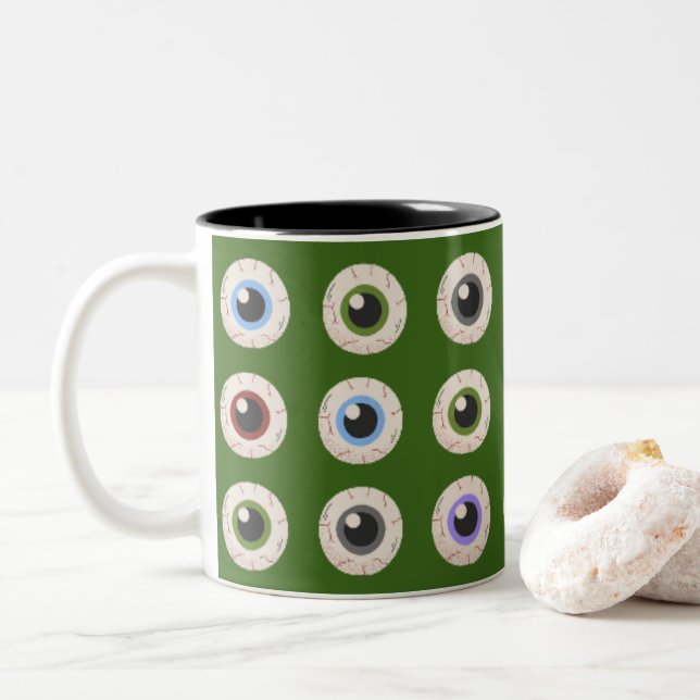 Tasse 2 Couleurs J'ai des yeux de coeur (Avec donut)