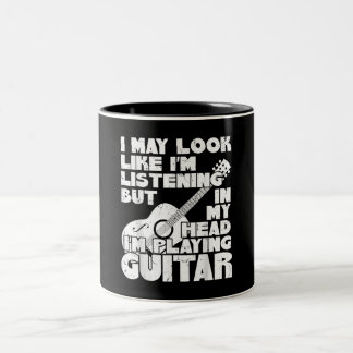 Tasse 2 Couleurs J'Ai L'Air D'Écouter Mais Dans Ma Tête