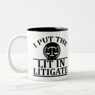 Tasse 2 Couleurs J'Ai Mis La Lumière Dans Litigate - Drôle de dire