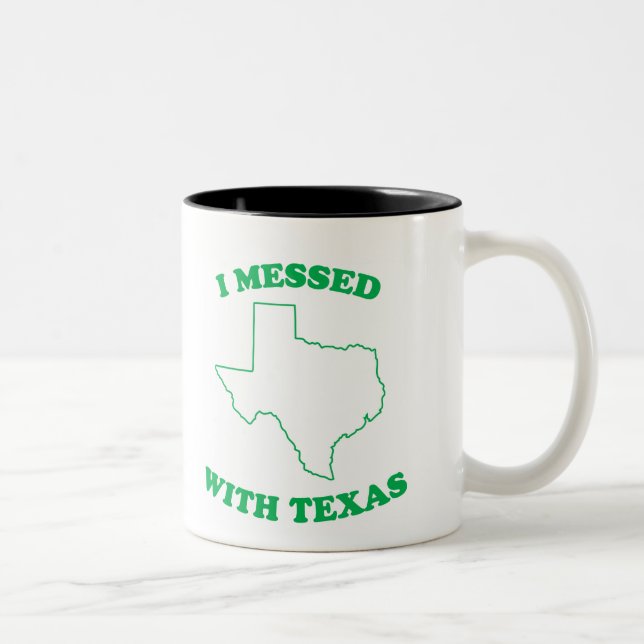 Tasse 2 Couleurs J'ai sali avec le Texas (Droit)