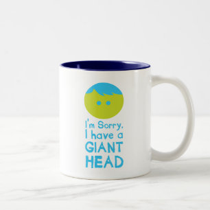 Tasse 2 Couleurs J'ai une tête géante