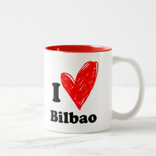 Tasse 2 Couleurs J'aime Bilbao