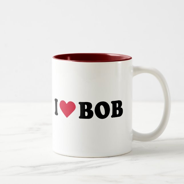 TASSE 2 COULEURS J'AIME BOB (Droit)