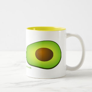 Tasse 2 Couleurs J'aime des avocats