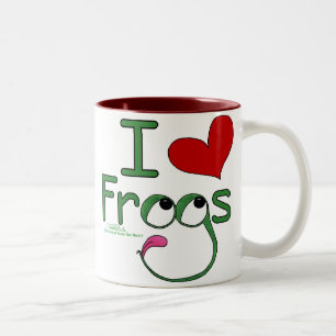Tasse 2 Couleurs J'aime des GRENOUILLES