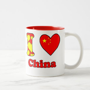 Tasse 2 Couleurs J'aime la Chine