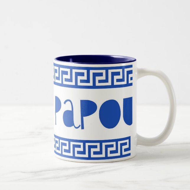 TASSE 2 COULEURS J'AIME LA CLÉ DE PAPOUGREEK (Droit)