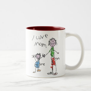 Tasse 2 Couleurs j'aime la maman
