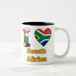 Tasse 2 Couleurs J'aime l'Afrique du Sud