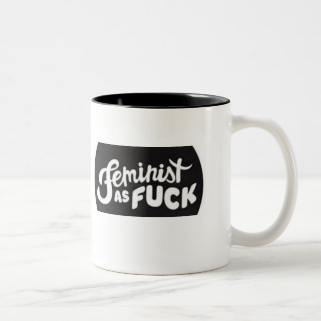 Tasse 2 Couleurs J'aime le féminisme (Droit)