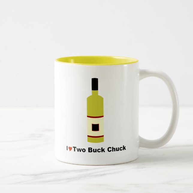 Tasse 2 Couleurs J'aime le mandrin de deux mâles (Droit)