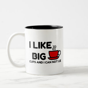 TASSE 2 COULEURS J'AIME LES GRANDS COUPES ET JE NE PEUX PAS MENTIR