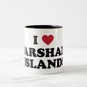 Tasse 2 Couleurs J'aime les Marshall Islands