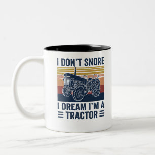 Tasse 2 Couleurs j'aime les tracteurs T-shirt