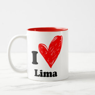 Tasse 2 Couleurs J'aime Lima