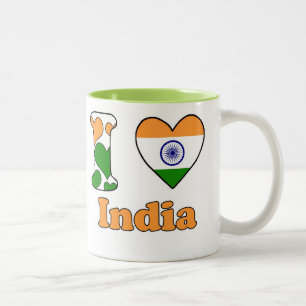 Tasse 2 Couleurs J'aime l'Inde