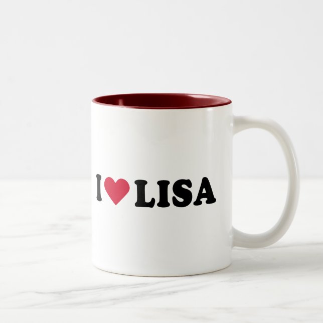 TASSE 2 COULEURS J'AIME LISA (Droit)