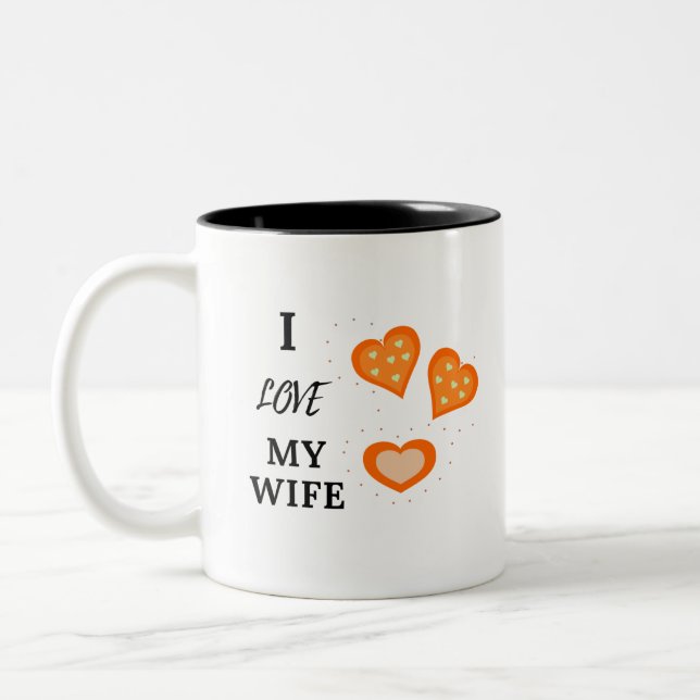 Tasse 2 Couleurs J'aime ma femme (Gauche)