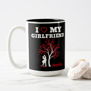 Tasse 2 Couleurs J'aime ma petite amie