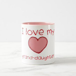 Tasse 2 Couleurs J'aime ma petite-fille