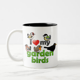 Tasse 2 Couleurs J'aime mes oiseaux de jardin