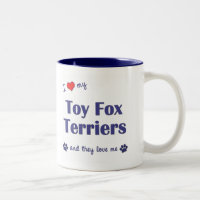 J'aime mes terriers de Fox de jouet (les chiens