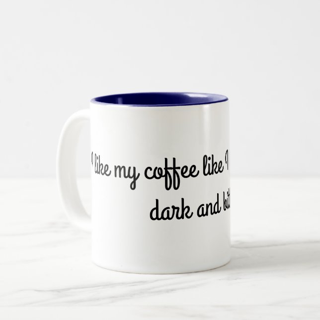 Tasse 2 Couleurs J'aime mon café (Devant gauche)