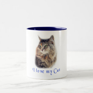 Tasse 2 Couleurs J'aime mon chat
