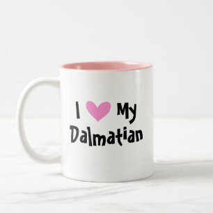 Tasse 2 Couleurs J'aime mon dalmatien