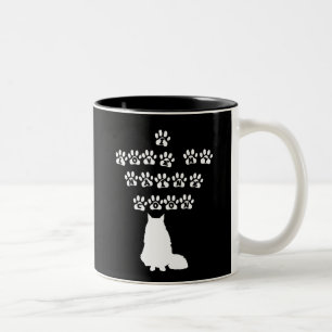 Tasse 2 Couleurs J'Aime Mon Maine Coon - Texte Blanc