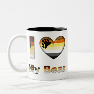 Tasse 2 Couleurs J'aime mon ours/CUB